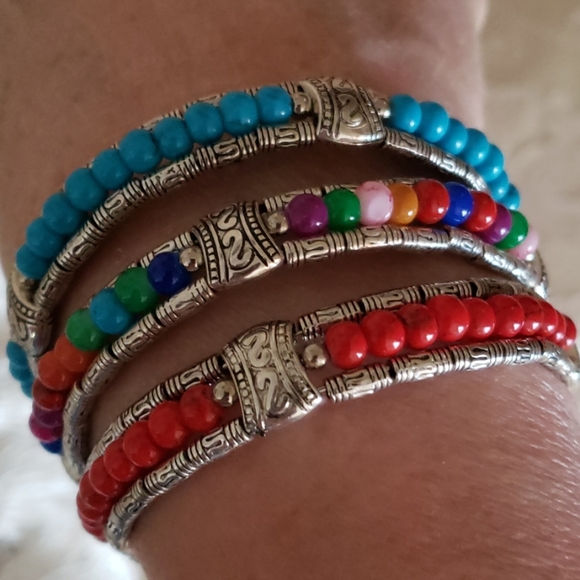 NEW Set of 3 Boho Bracelets - Picture 8 of 8